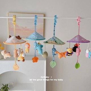  Đồ chơi lục lạc cho trẻ sơ sinh 0-12 tháng Hộp nhạc treo nôi có giá đỡ đồ chơi Chuông giường Đồ chơi ghế ô tô cho bé trai và bé gái sơ sinh Quà tặng 