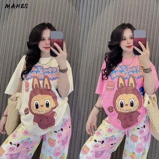 Quần áo nữ MAHES họa tiết hoạt hình, mềm mại thoáng khí dành cho bé gái