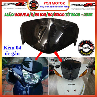 Mão Ốp Đầu Wave A/S/RS 100/110 (2006–2025), RSX 2008, Future Neo – Nhựa ABS Xi Titan Độ Kiểng