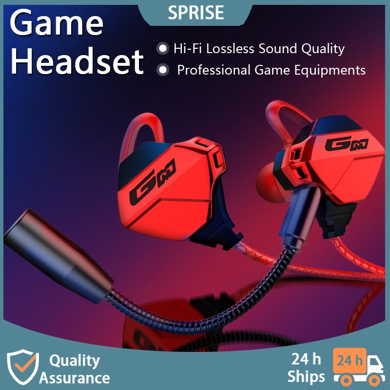 Tai nghe cao cấp SPRSE G10 chơi game có micrô kép Tai nghe âm thanh nổi HiFi chống ồn phong cách mát
