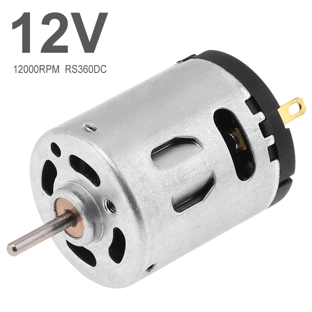 RS360 DC Motor 12V 12000RPM Bàn chải Carbon Micro Motor cho quạt điện / Đồ chơi DIY