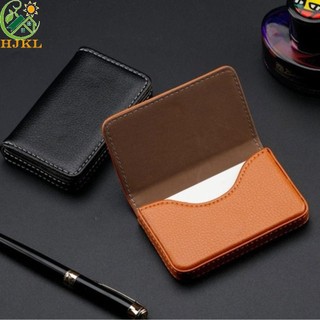 HJKL Hộp đựng thẻ HJKL, Hộp đựng danh thiếp sang trọng, Top PU Leather Buckle Manager Name Card Pocket Gift
