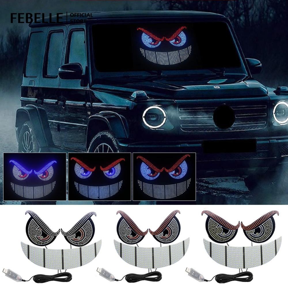 Devil 's Eye Car Đèn trang trí cửa sổ phía sau Đèn cảnh báo LED Devil Eye Atmosphere Light Phụ kiện 