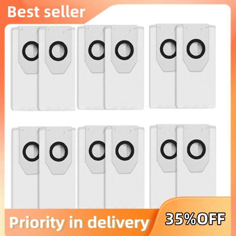 12 Túi Đựng Bụi Thay Thế Cho Máy Hút Bụi Robot J12 Ultra / V12