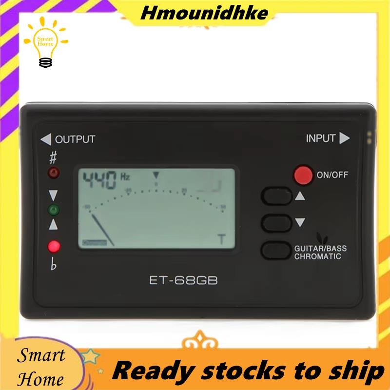ET-68GB LED Kỹ Thuật Số Tuner Bass Guitar Ukulele Violin Âm Thanh Nhạc Cụ Phụ Kiện Đàn Guitar Chroma