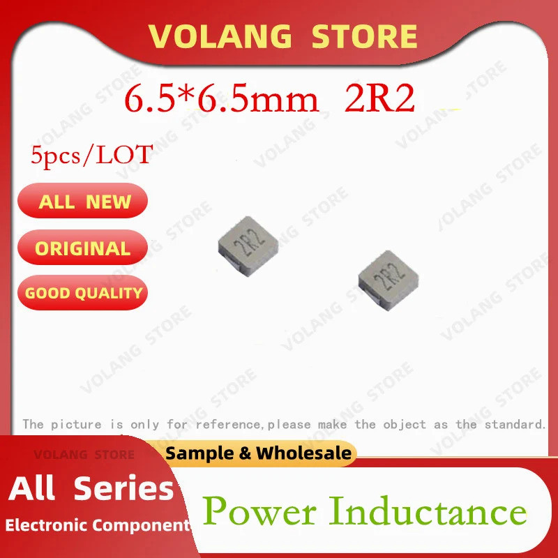 5 Cái / LÔ Điện Cảm 2R2 6.5 * 6.5 Mm 2.2UH Chip Cuộn Cảm SMD 5PC8