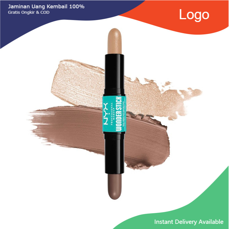 Bút chì thuần chay tạo khối bắt sáng highlight 2 đầu NYX PROFESSIONAL Face Shaping & Contouring USA