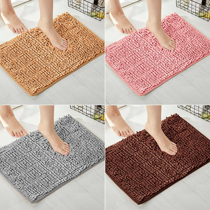 Floor Mat Bathroom Non-Slip Absorbent Door Mat Doorway Entrance Kitchen and Bedroom Bathroom Step Ma