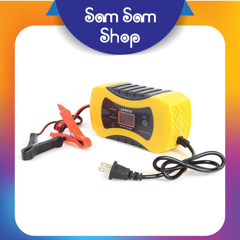 Sạc bình acquy 12v 24v tự ngắt, sạc bình acquy 12v 24v từ 3ah-200ah cho xe máy đến ô tô