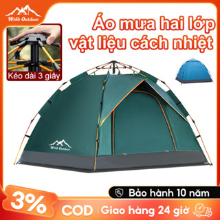 Lều cắm trại tự bung lắp ghép size to 4 6 người khung chắc loại 1 đi phượt picnic dã ngoại du lịch gấp gọn tiện lợi