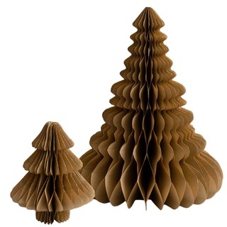 Christmas Honeycomb Table Decorations 2PCS Desktop Christmas Tree Ornament Paper Christmas Ornaments for New misevn