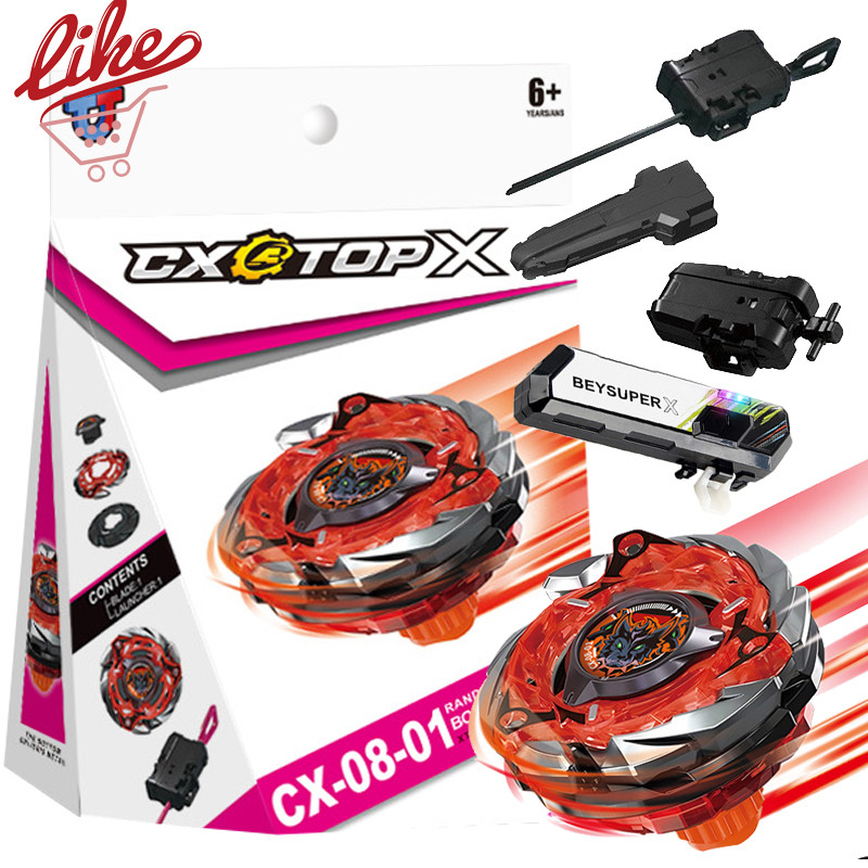Beyblade X CX-08 01 Cerberus Flame Beyblade Xtreme với Launcher Led Grip Set cho Beyblade Burst Đồ c