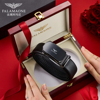  Thắt lưng nam FALAMAONE Dây nịt nam LEANO da bò fullbox PD867 