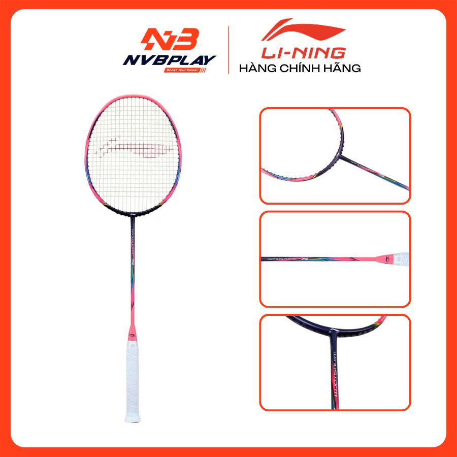 Vợt Cầu Lông Li-Ning WindStorm 74 Pink (Chưa Căng Dây) - Hàng Chính Hãng