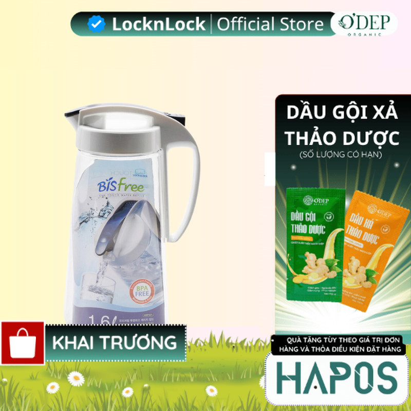 Bình nước LocknLock One Touch 1.6L Chính hãng ABF631 - HAPOS LHL