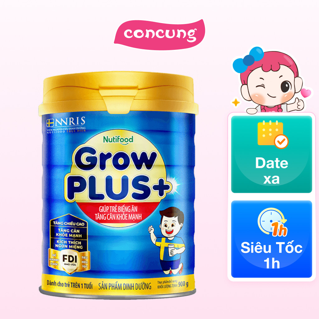 Sữa GrowPLUS+ Xanh 1+ tuổi, 900g