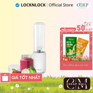 Máy xay sinh tố mini 280ml 150W Blender Locknlock  Chính hãng EJM433WHT  - CHEAP CMO