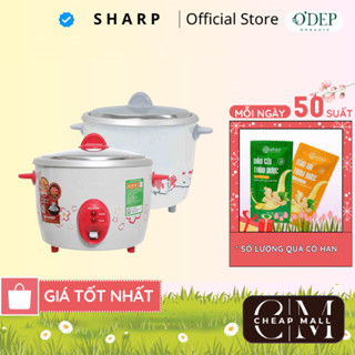 Nồi cơm điện mini Sharp nắp rời Chính hãng 0.6 Lít, Sản xuất Thái Lan KSH-D06V - Không chống dính - CHEAP CMO