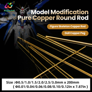  Nasedal Độ Chính Xác Cao Đồng Thanh 0.5mm-3.0mm Mô Hình Cố Định Thanh Cho Gundam Mô Hình Quân Sự Dụng Cụ Xây Dựng Sở Thích DIY Làm Bền Dụng Cụ Phần Cứng 