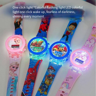 Hoạt Hình Dễ Thương Người Nhện Trẻ Em Đồng Hồ Kuromi Led Giai Điệu Cinnamoroll Đồng Hồ Bé Gái Với Dạ Quang Trẻ Em Quà Tặng Sinh Nhật