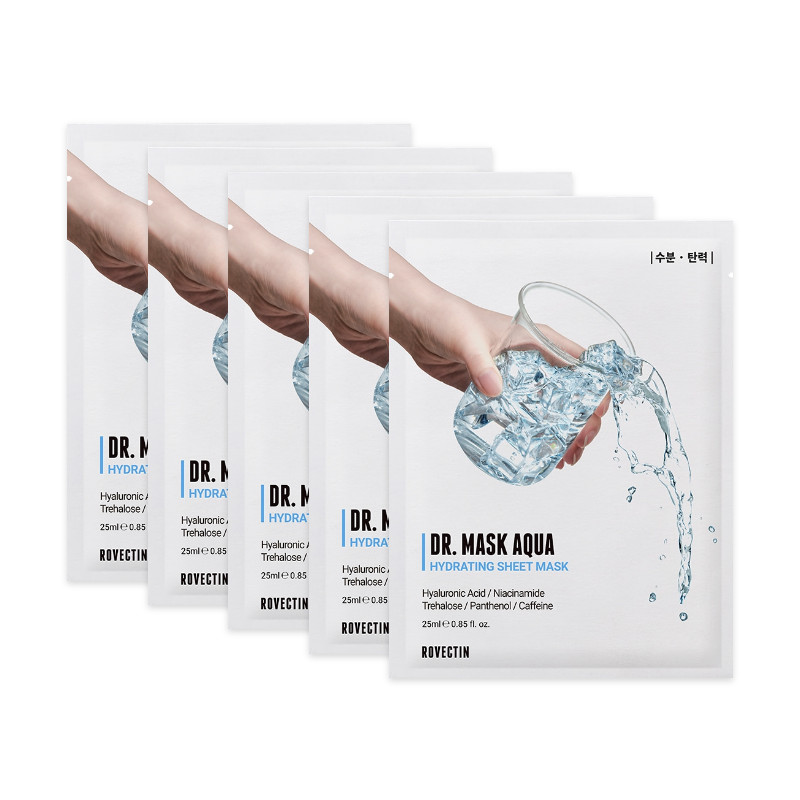 Rovectin Dr.Mask Aqua Hydrating Sheet Mask 25ml x 5 sheets