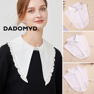 Dadomyd áo sơ mi cổ giả nữ cổ điển áo cotton cổ giả
