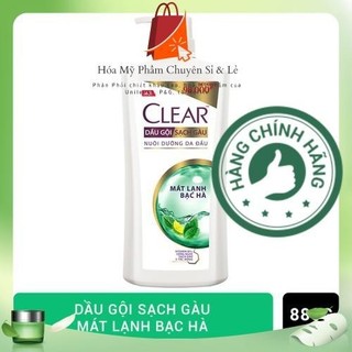 Dầu gội sạch gàu Clear mát lạnh bạc hà 880g