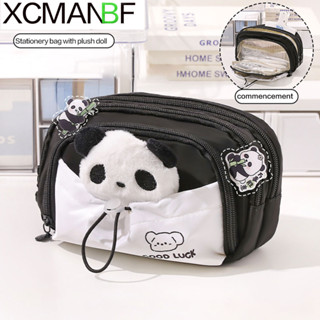 1 Hộp Đựng Gấu Trúc Đơn Giản Hộp Văn Phòng Phẩm Dung Tích Lớn Học Sinh Hộp Đựng Bút Chì Đa Năng Đi Kèm Búp Bê Sang Trọng