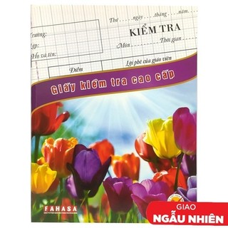 Tập giấy kiếm tra cao cấp 4 ôly