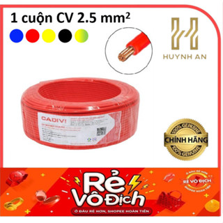 Cadivi dây điện Cadivi 2.5 đơn 7 sợi CV2.5 Cuộn 100 mét Chính hãng.