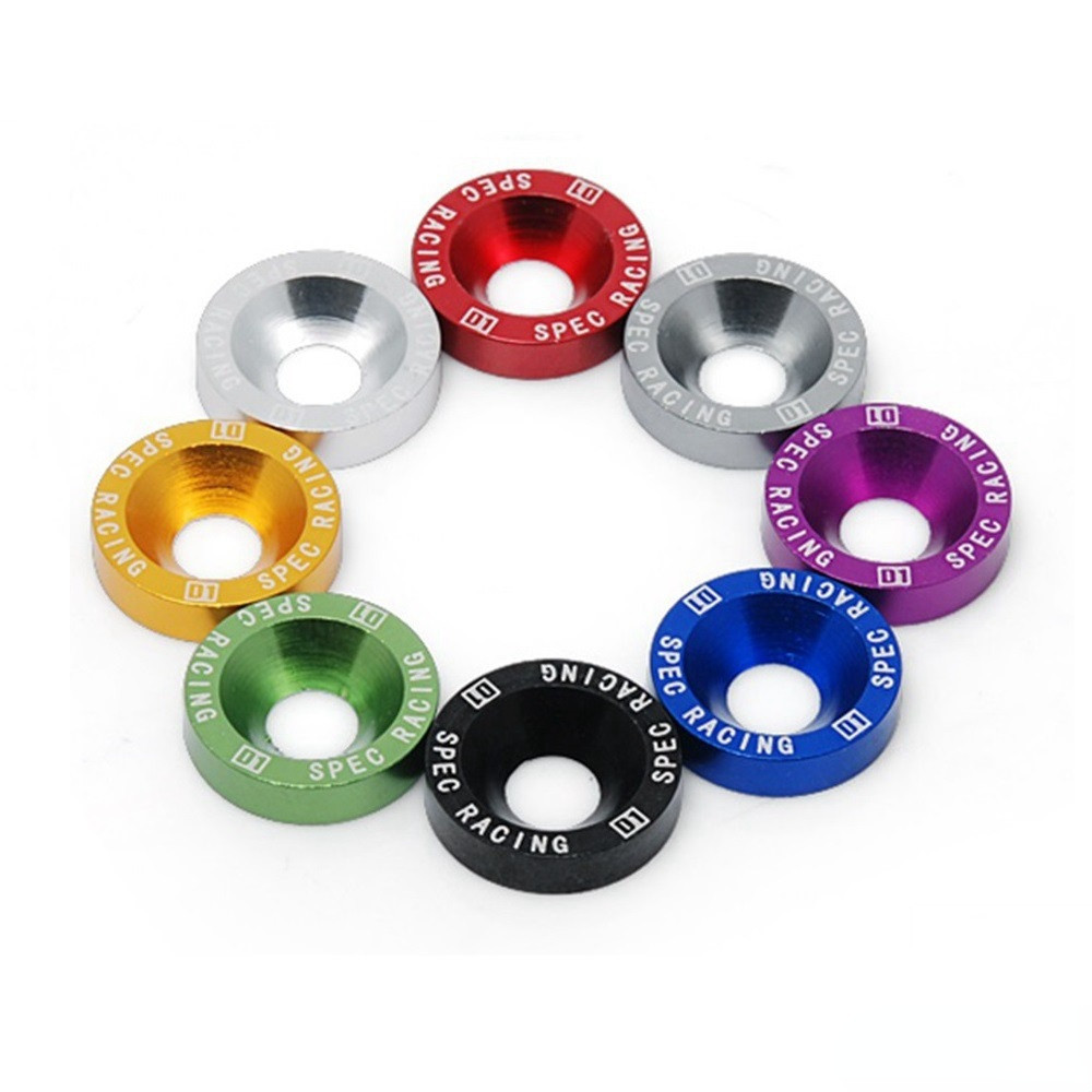 FENDER D1 Spec 6 Cái / bộ M8x20 Jdm Đèn Pha Cản Chắn Bùn Vòng Đệm Bộ Bu Lông Vít Động Cơ