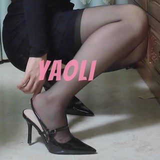 Yaoli Giày đơn nữ mới với dép mũi đơn mỏng với giày cao gót khí chất nhọn gợi cảm