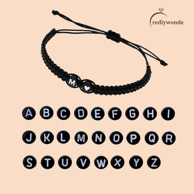 26 Chữ Cái Vòng Tay Trái Tim Ban Đầu Handmade Có Thể Điều Chỉnh Tên A-Z Vòng Tay Bện Dành Cho Nữ Nam Tình Bạn Trang Sức Quà Tặng TH