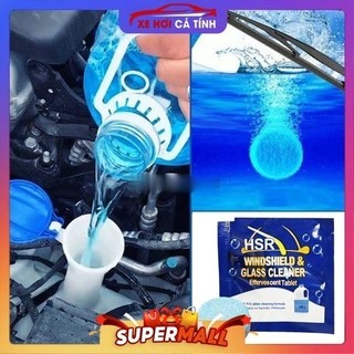 Free ship 50k Viên Sủi Rửa Kính Ô Tô Đậm Đặc Dạng Viên Nén siêu sạch, thách thức váng dầu, bụi bẩn