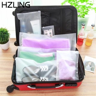 Bộ 5 Túi Nhựa Khóa Kéo Đựng Đồ Du Lịch