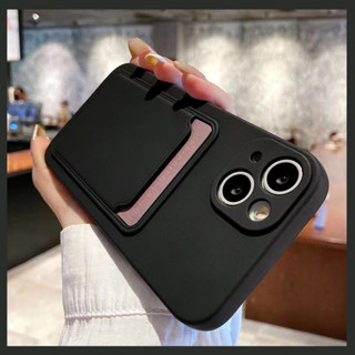 Ốp Điện Thoại Đựng Thẻ Màu Kẹo Cho iPhone 16 Pro Max 15 14 13 Pro Max 12 11 Pro Max 7 8 14 15 Plus XS Max XR X 14 15 Pro Max 14Pro 16 Plus Ốp Lưng Mềm Silicon Chống Sốc Bao da