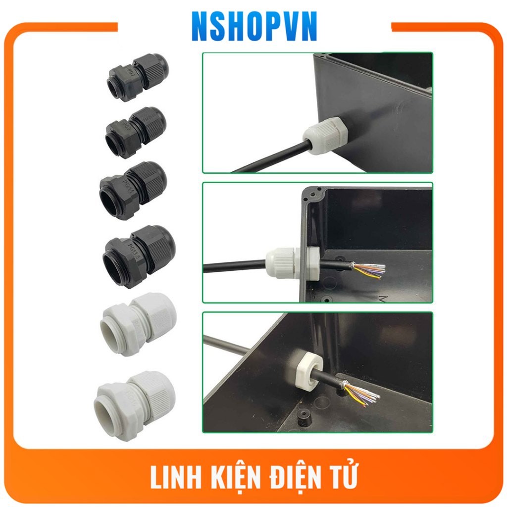 Ốc siết cáp nhựa (luồn dây điện)