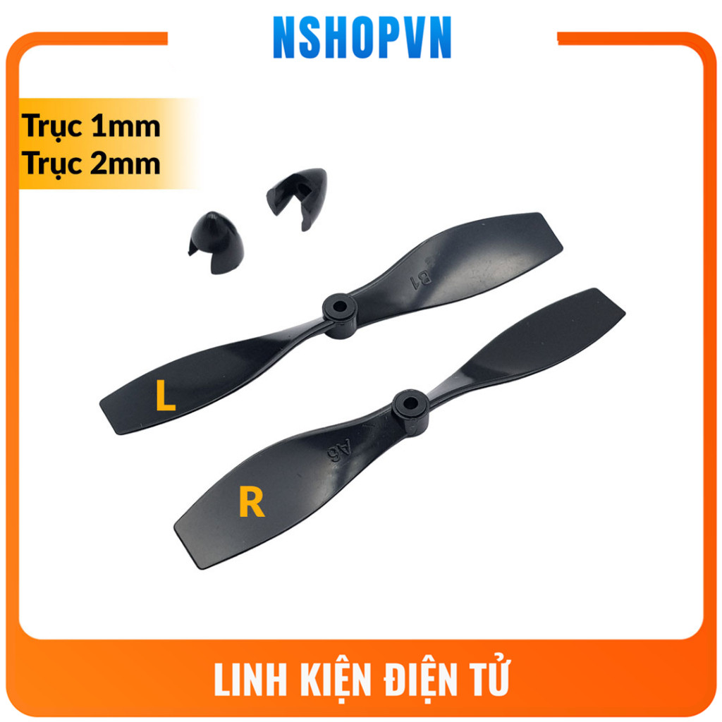 Bộ 2 cánh quạt thuận nghịch 75mm