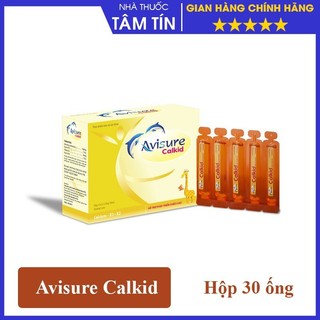 [TẶNG ĐÈN LỒNG CHO BÉ ] Avisure Calkid - Canxi nano cho trẻ (Hộp 30 ống)