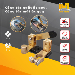Công tắc ngắt ắc quy, Công tắc mát ắc quy, Công tắc ngắt bình ắc quy 12v 24v