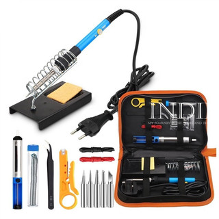 bộ 15 món Mỏ hàn thiếc điều chỉnh nhiệt độ, máy hàn chì mini, mỏ hàn tq936 60w 220v và phụ kiện hàn, thiếc hàn, bộ mũi hàn, kệ hàn