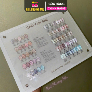 Set Sơn Gel Up Nhũ Flash Mắt Mèo Jiao Yan She 25 Màu Chính Hãng Làm Nail, Sơn Hàn Quốc Tặng Bảng Màu