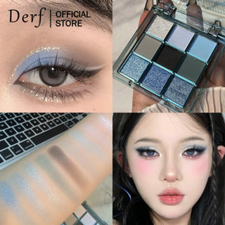 9 Màu Matte Pearl hun khói Hoa hồng Phấn mắt Bảng trang điểm mắt chống nước bền bỉ Thích hợp cho bữa tiệc ngày lễ tình nhân