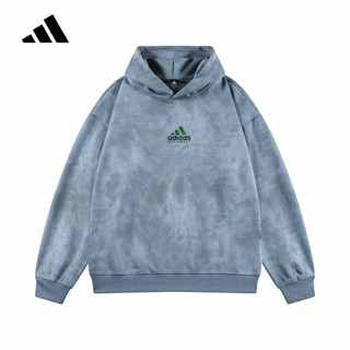  Thêu Logo Adidas 100% Nguyên Bản Cặp Đôi Áo Khoác Áo Unisex Thể Thao Cho Nam Cặp Đôi Áo Len Áo Khoác Đáy Áo Sơ Mi Nữ Cổ Tròn Áo Len 