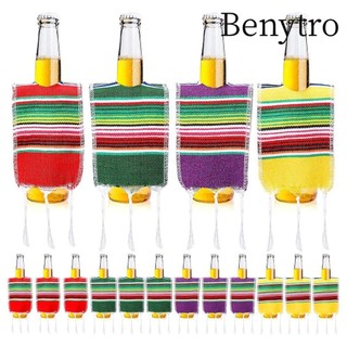Mũ Sombrero Nhỏ, Trang Trí Tiệc Fiesta Chai Trang Trí Serapes, Vỏ Poncho Bia Chủ Đề Mexico Nhiều Màu Sắc