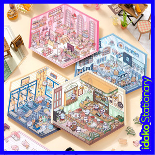 Nhãn dán Idako 3D Thu nhỏ Hàng có sẵn [Dòng cảnh quan lưu trữ] Nhãn dán Sổ tay cảnh quan phong cách Hàn Quốc DIY 3D SS176 dễ thương giáng sinh hình dán decor giáng sinh trang trí sticker noel hình dán 3d nhãn dán 3d decal noel