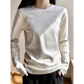 【100% cotton  Áo baby tee Áo Thun tay dài ôm body 2024 nữ thu đông ôm dáng siêu đẹp