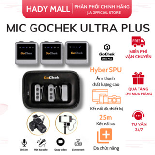 Micro Thu Âm Cài Áo Gochek Ultra Plus Chính Hãng, Lọc Tạp Âm Giảm Ồn Chuyên Nghiệp Cam Kết Bảo Hành 12 Tháng (HADY MALL