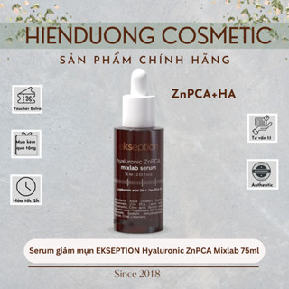[Đại lý chính hãng] Serum EKSEPTION Hyaluronic ZnPCA Mixlab Serum 75ml | Serum Kẽm giúp giảm mụn, kiểm soát nhờn