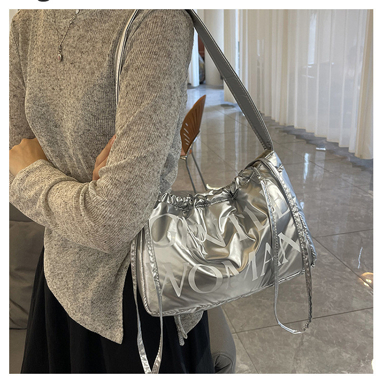 Túi đeo vai nữ Aolang Túi tote vải nylon thời trang in chữ cao cấp